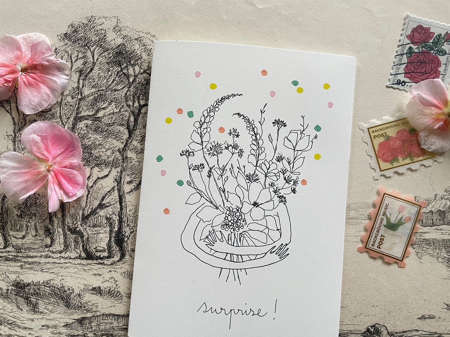 Cartes postales - Papillonnage