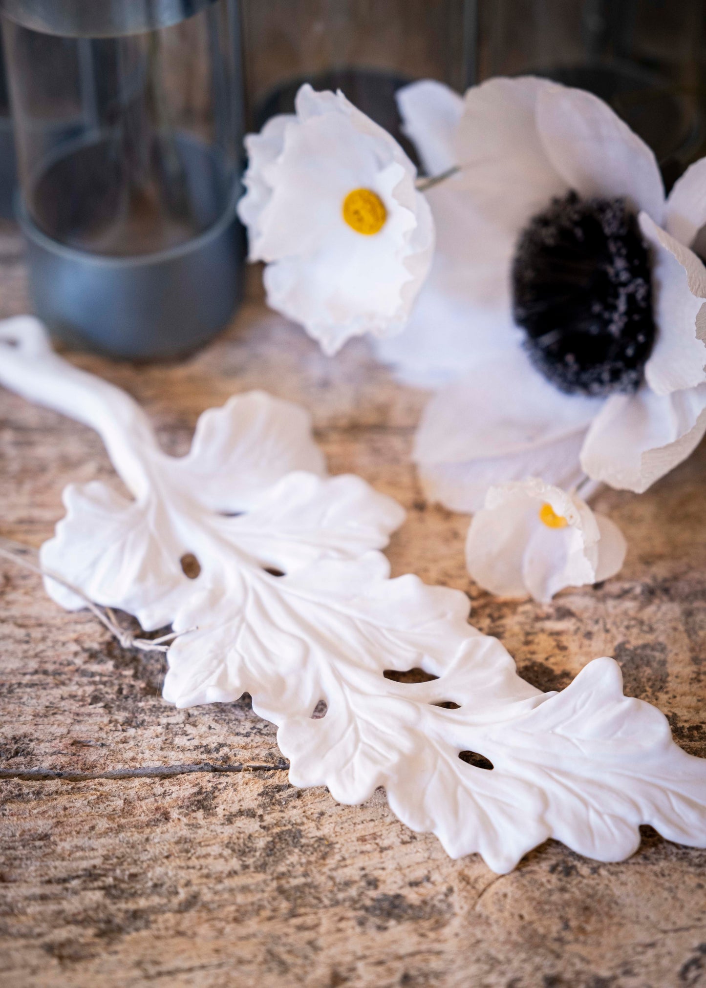 Feuille en porcelaine