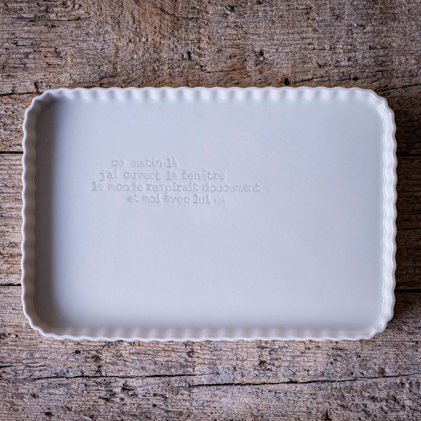 Rosalie - Grand plat rectangulaire