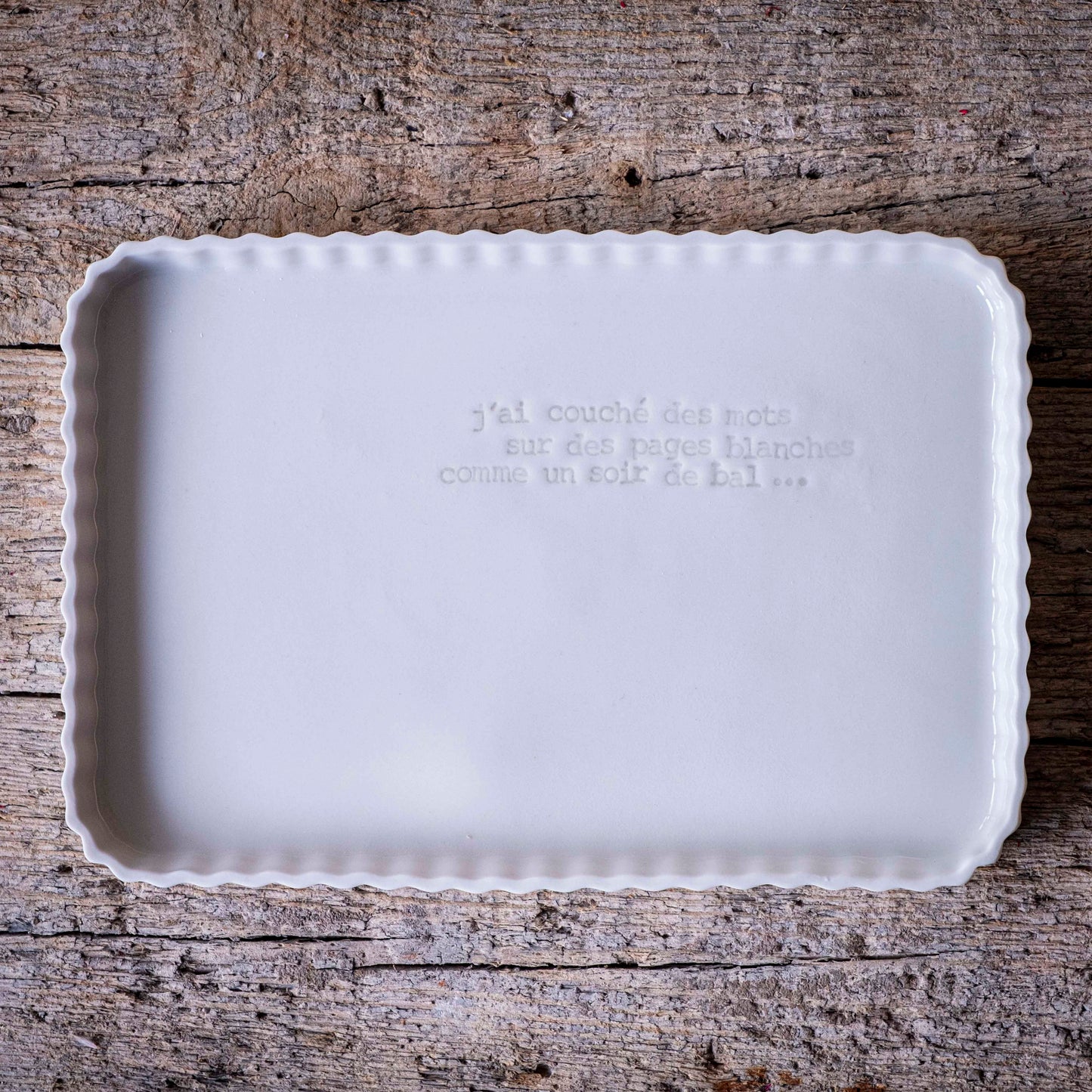 Rosalie - Grand plat rectangulaire