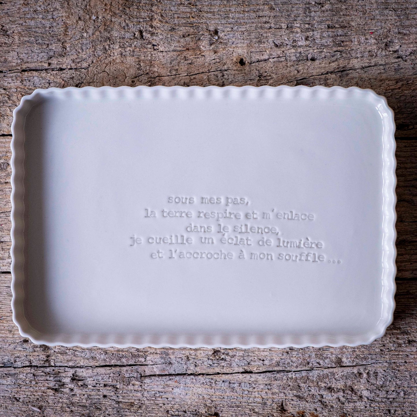 Rosalie - Grand plat rectangulaire
