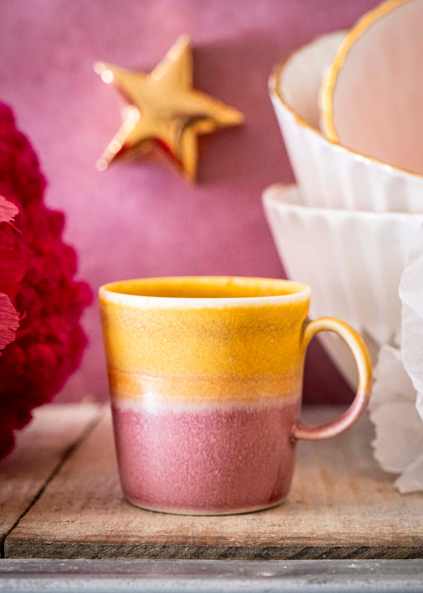 Tasse expresso bicolore - Cury, violet