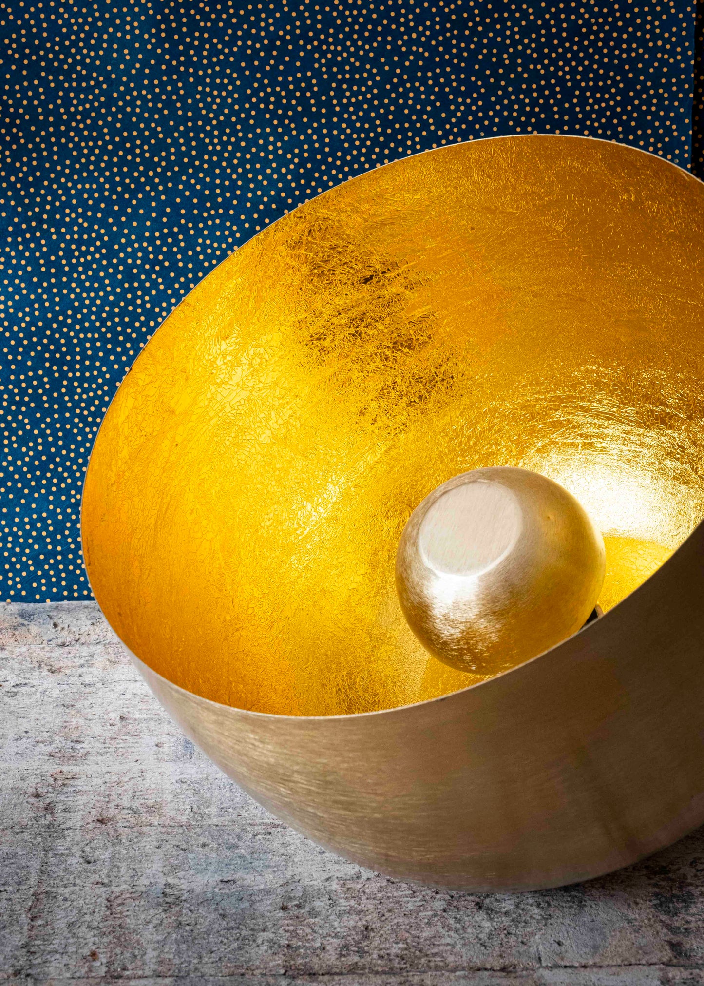 Luminaire Halo doré