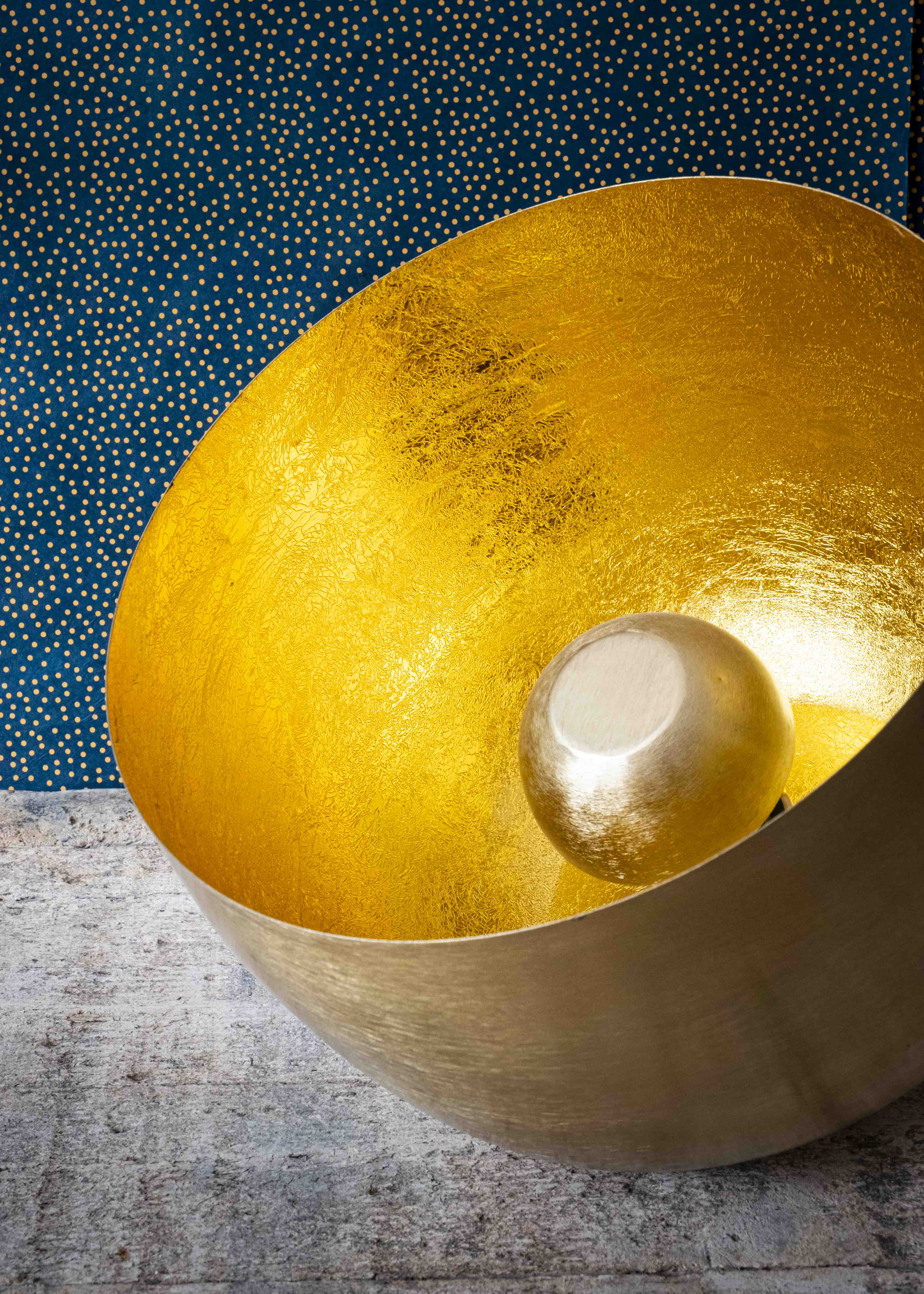 Luminaire Halo doré