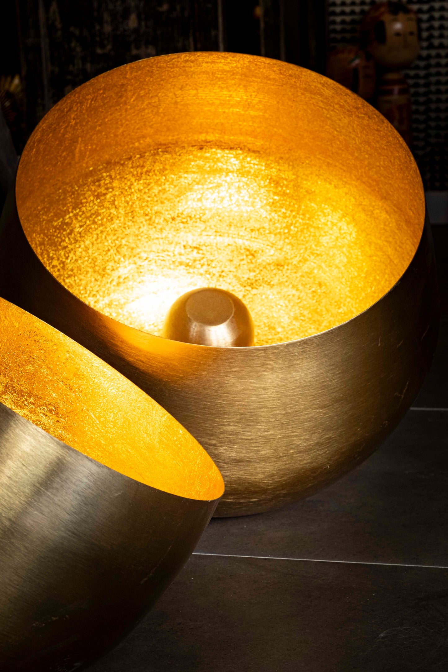 Luminaire Halo doré