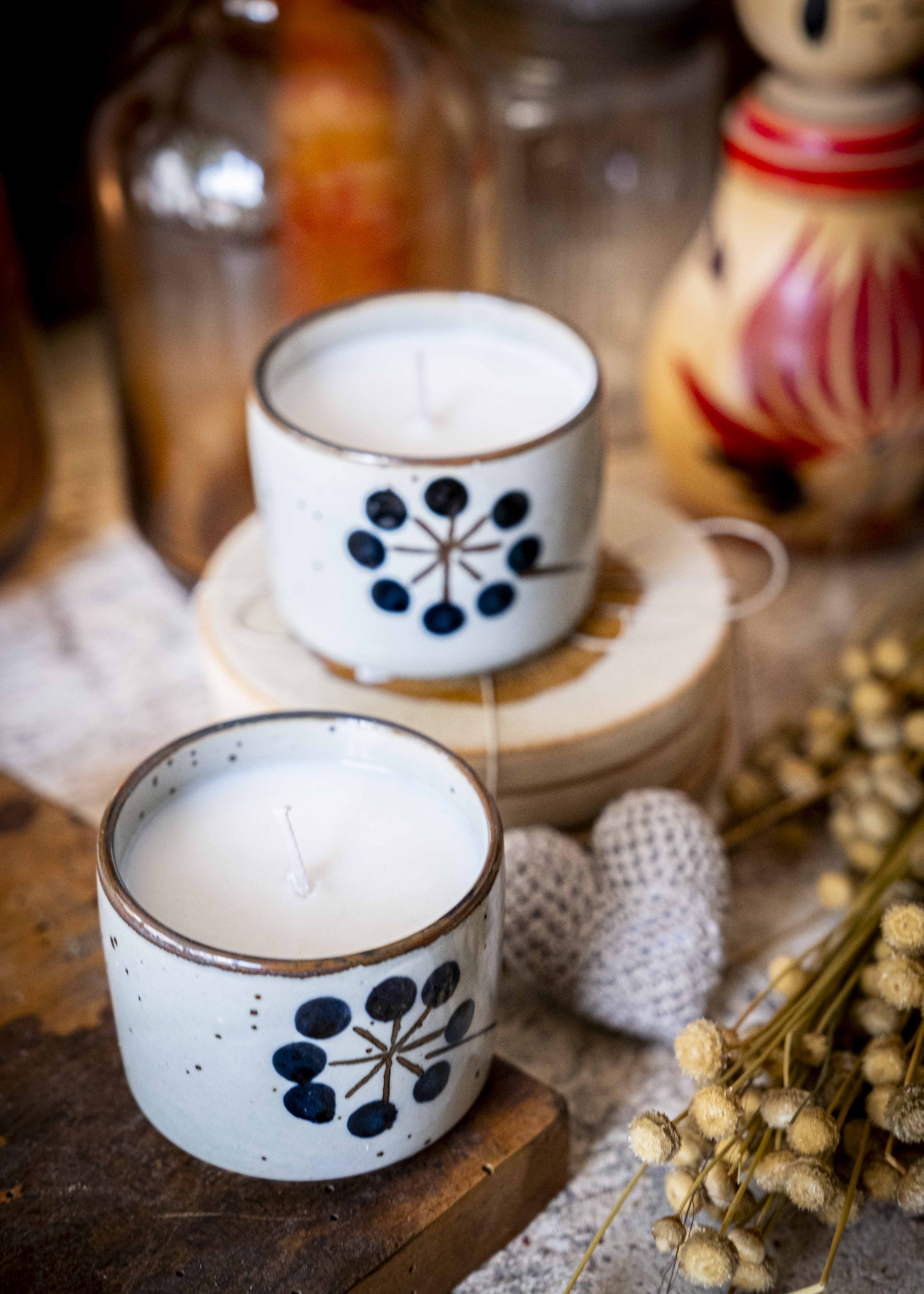 Bougie - la fleur bleue