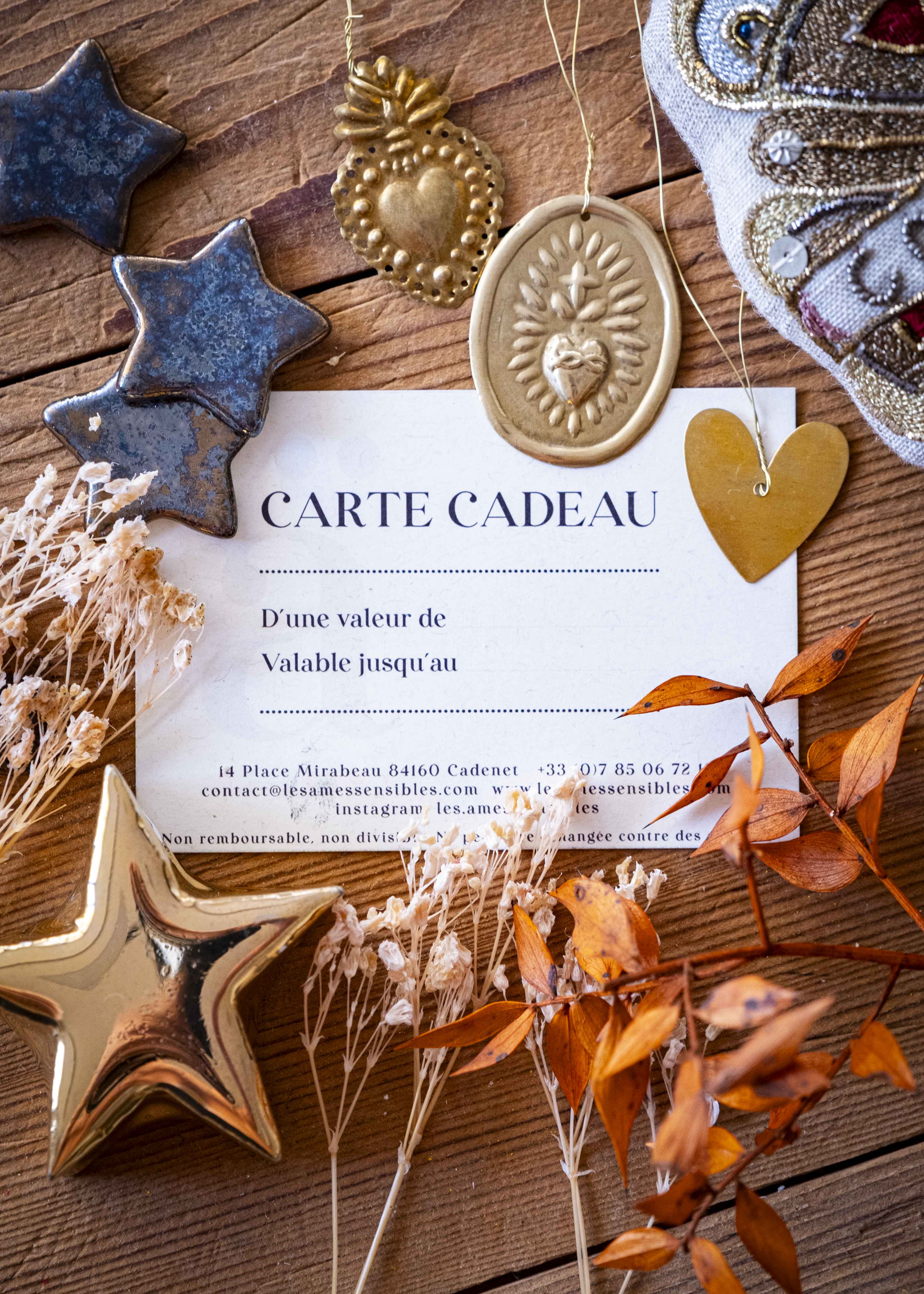 Carte cadeau Les âmes sensibles