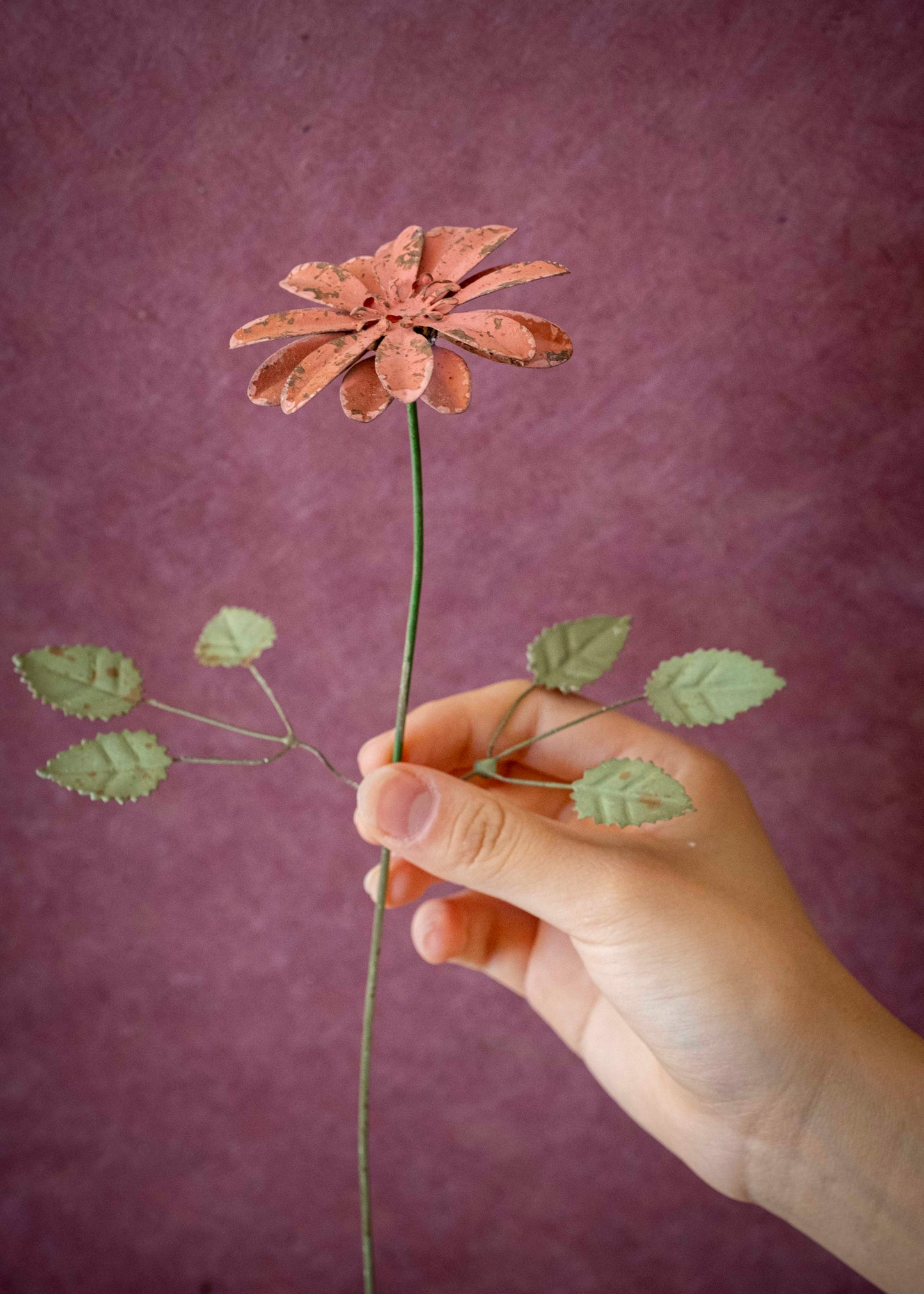 Fleurs en métal