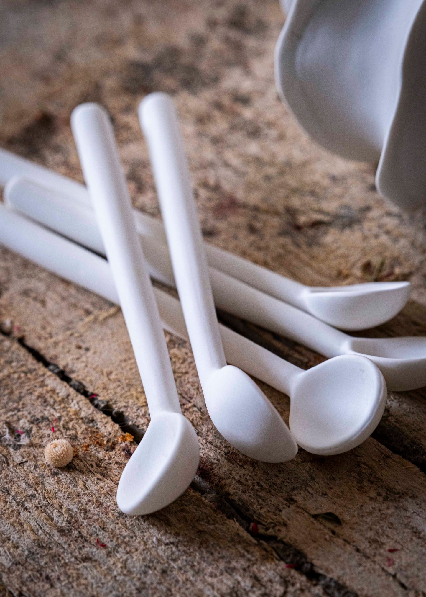 Petites cuillères en porcelaine