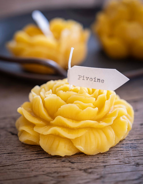 Charger l&#39;image 1 dans la galerie. La pivoine - bougie