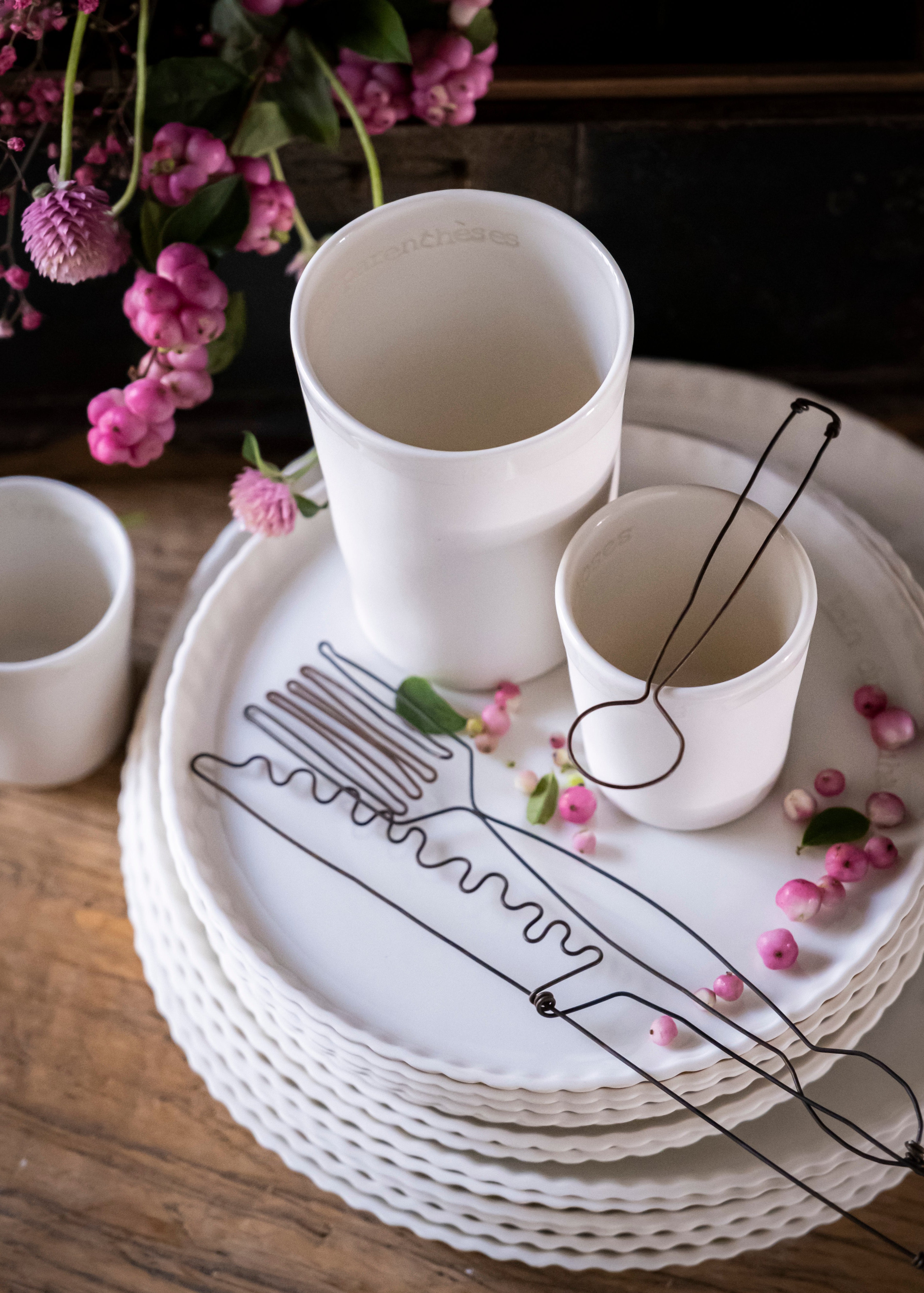 Couverts - fil de fer