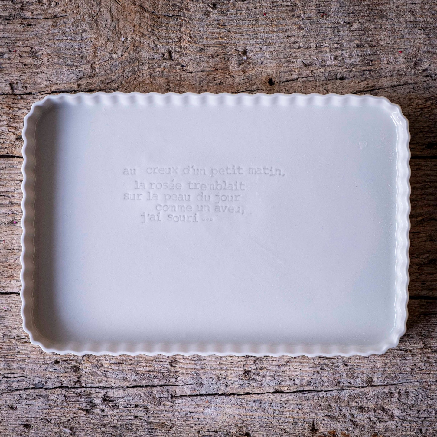 Rosalie - Grand plat rectangulaire