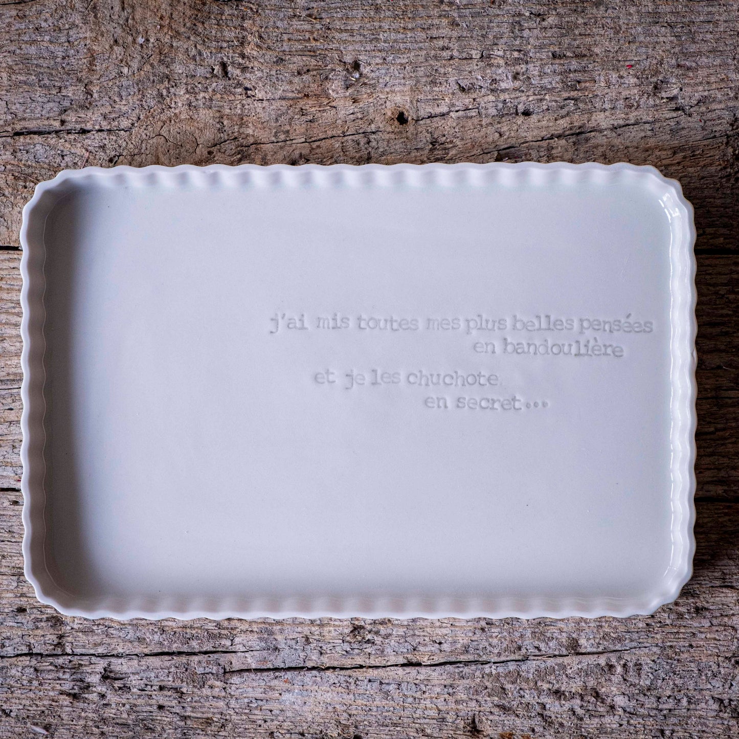 Rosalie - Grand plat rectangulaire