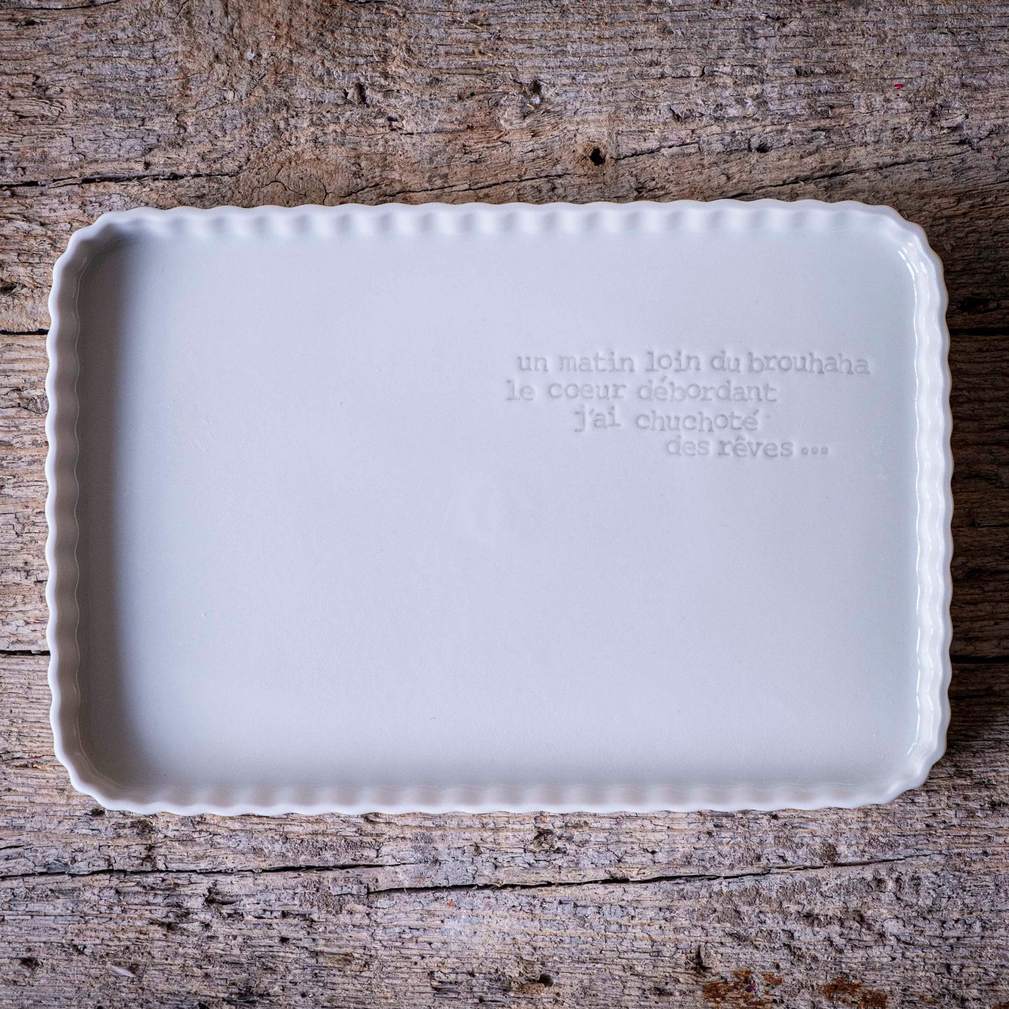 Rosalie - Grand plat rectangulaire