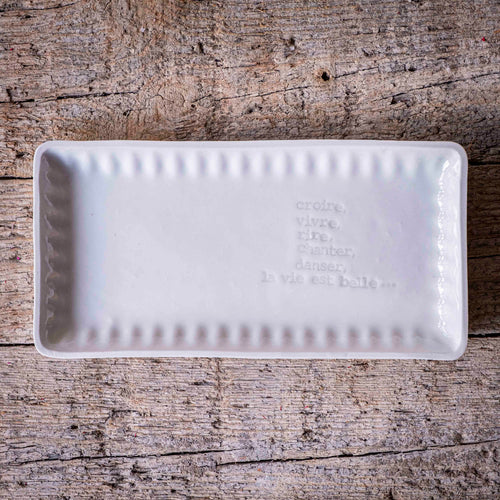 Charger l'image 1 dans la galerie. Rosalie - Plat rectangulaire