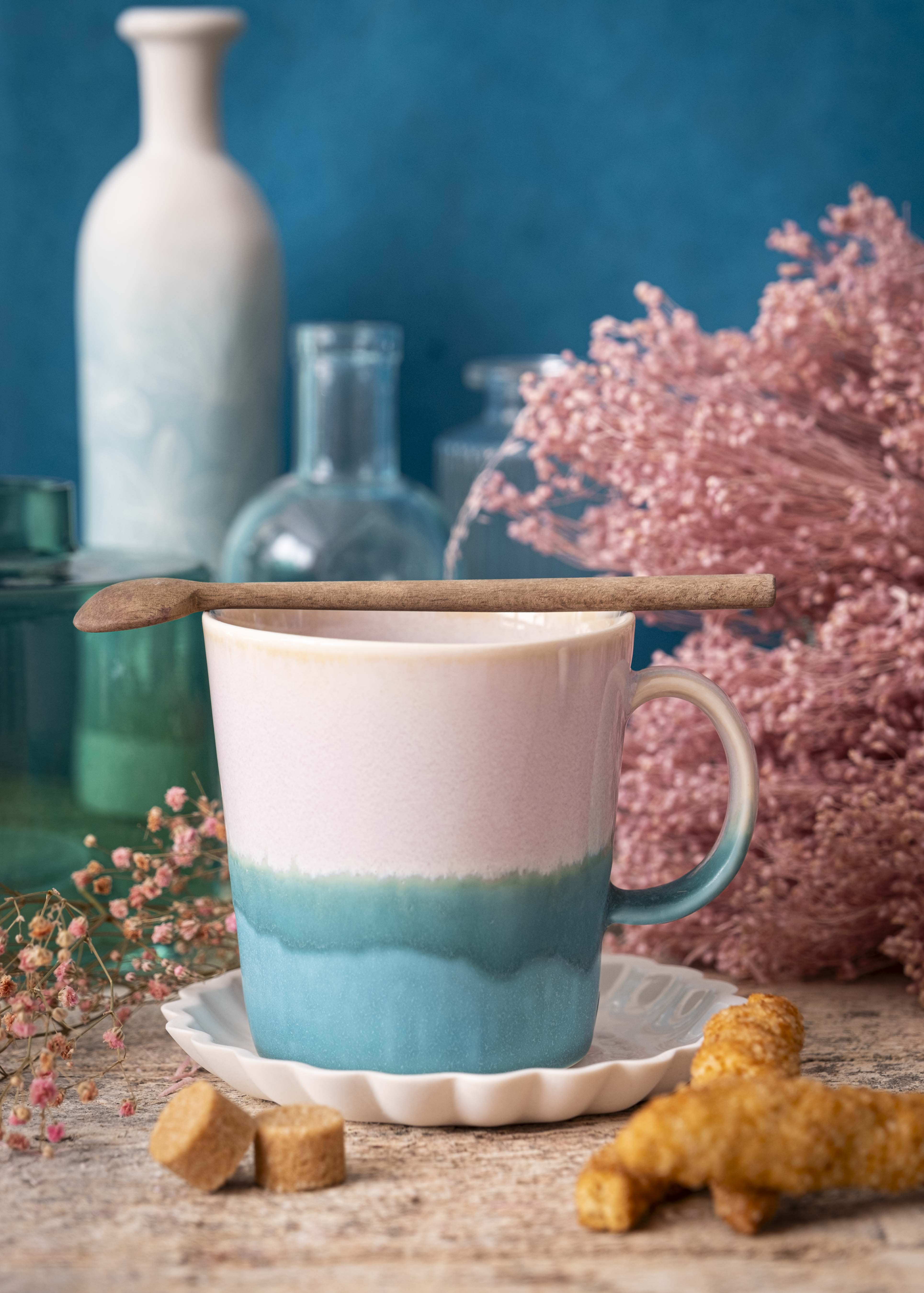 Mug bicolore - Parme, turquoise