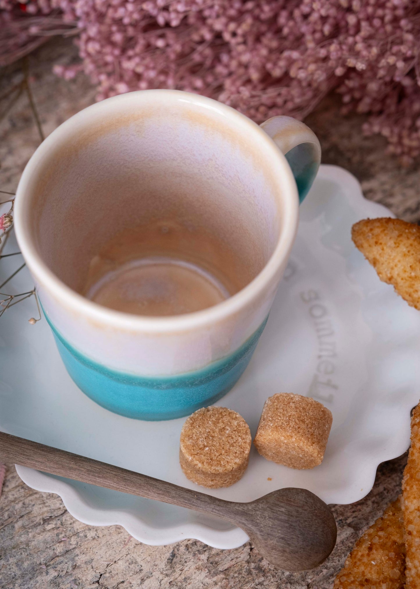 Tasse expresso bicolore - Parme, turquoise