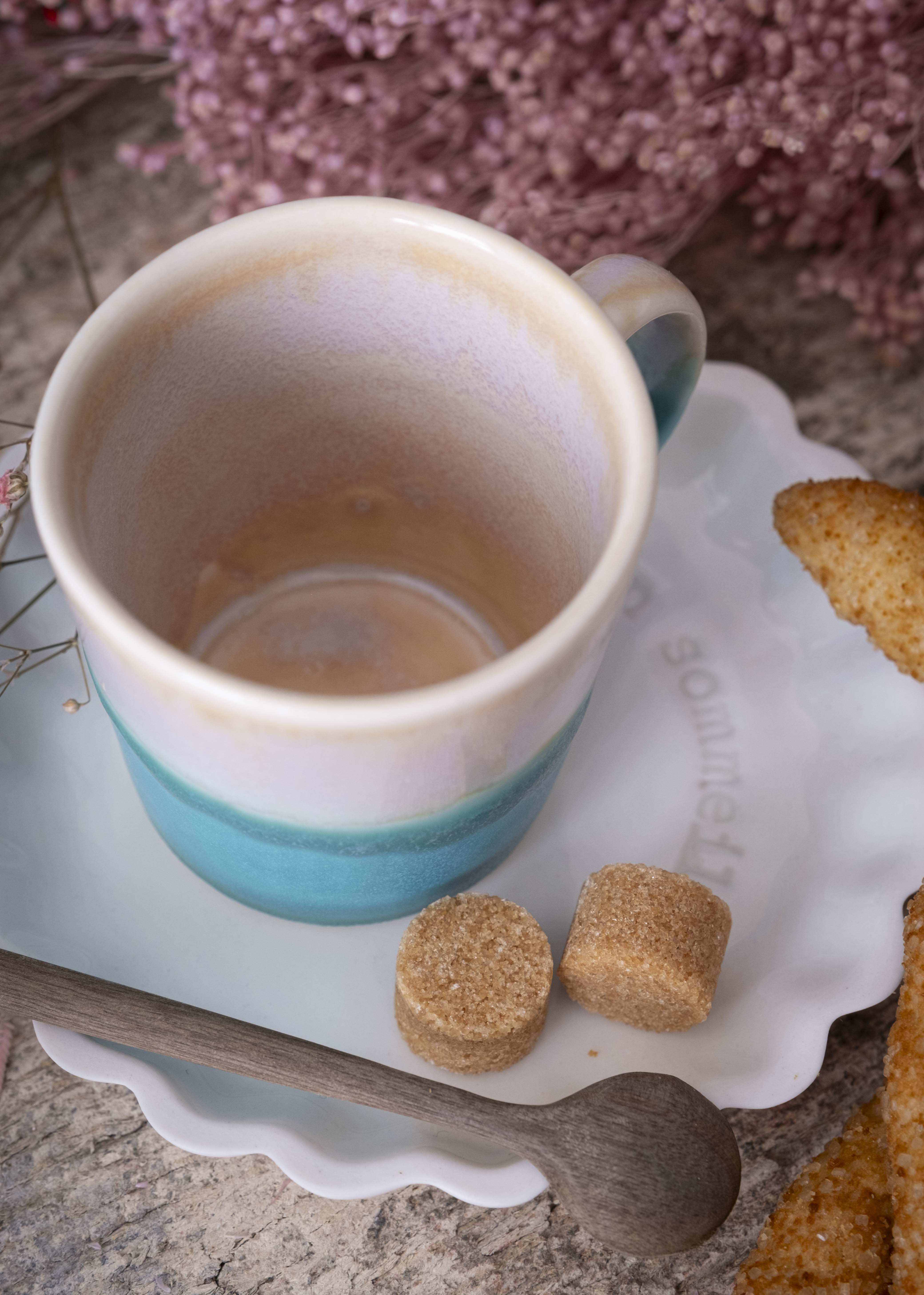 Tasse expresso bicolore - Parme, turquoise