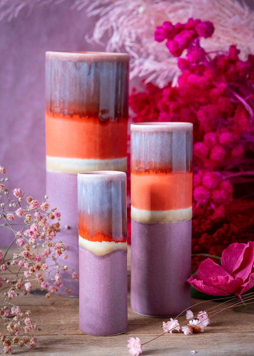 Charger l&#39;image 1 dans la galerie. Vase bicolore - Rouge, violet