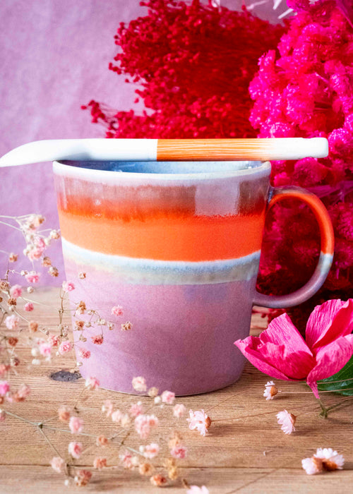 Charger l'image 1 dans la galerie. Mug bicolore - Rouge, violet