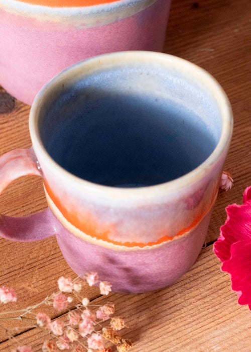 Charger l'image 1 dans la galerie. Tasse expresso bicolore - Rouge, violet