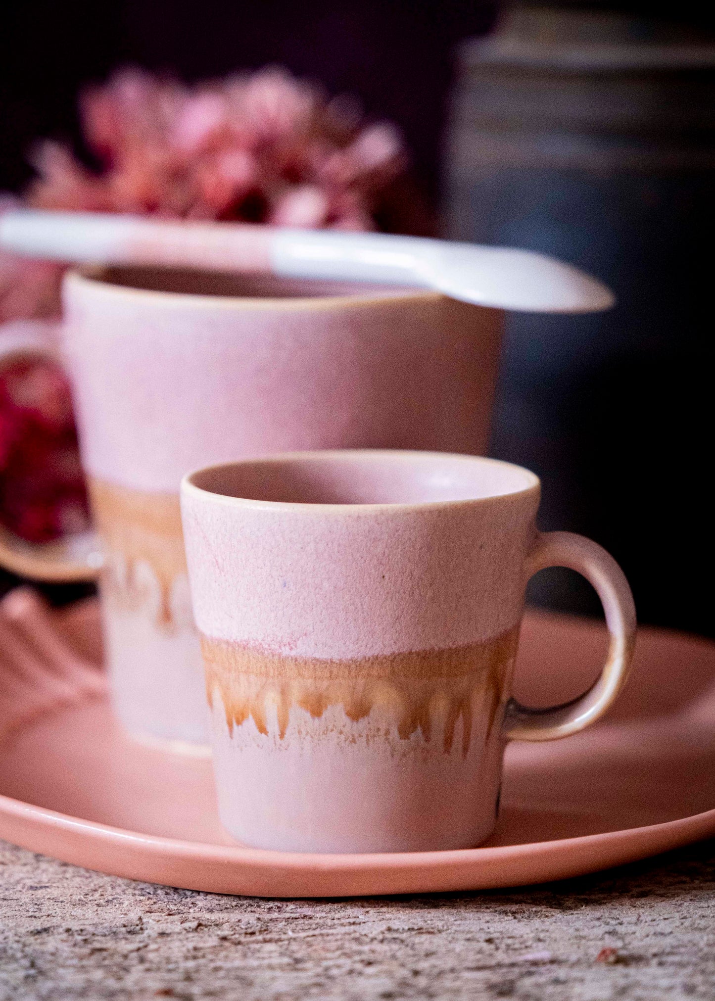 Mug bicolore - Parme, vieux rose