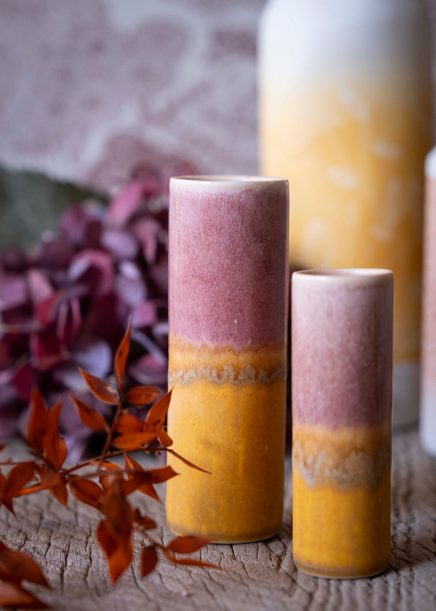 Vase bicolore - Cury, violet