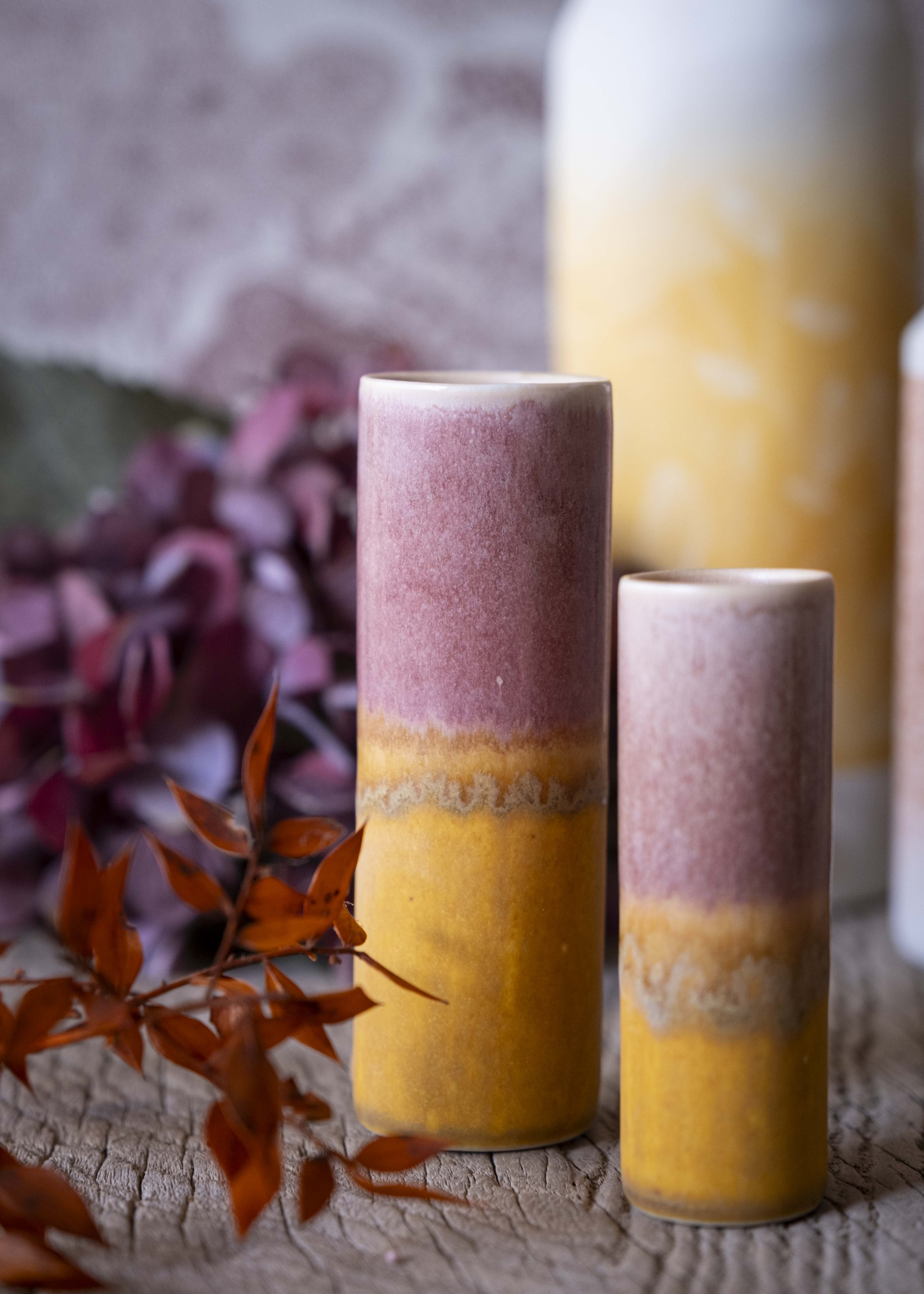 Vase bicolore - Cury, violet