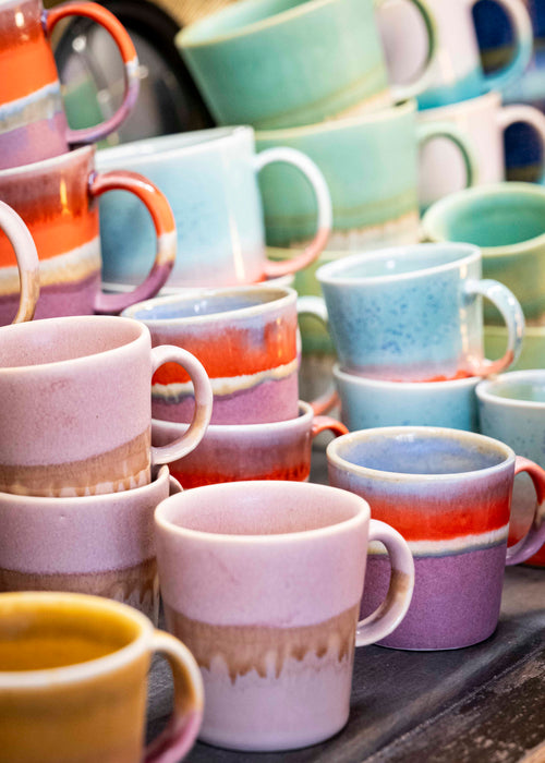 Charger l&#39;image 1 dans la galerie. Mug bicolore - Parme, vieux rose