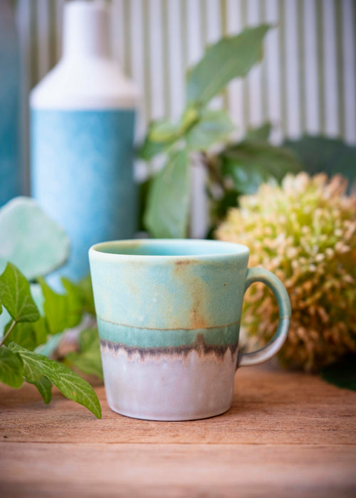 Charger l'image 1 dans la galerie. Tasse expresso bicolore - Vert, vert clair