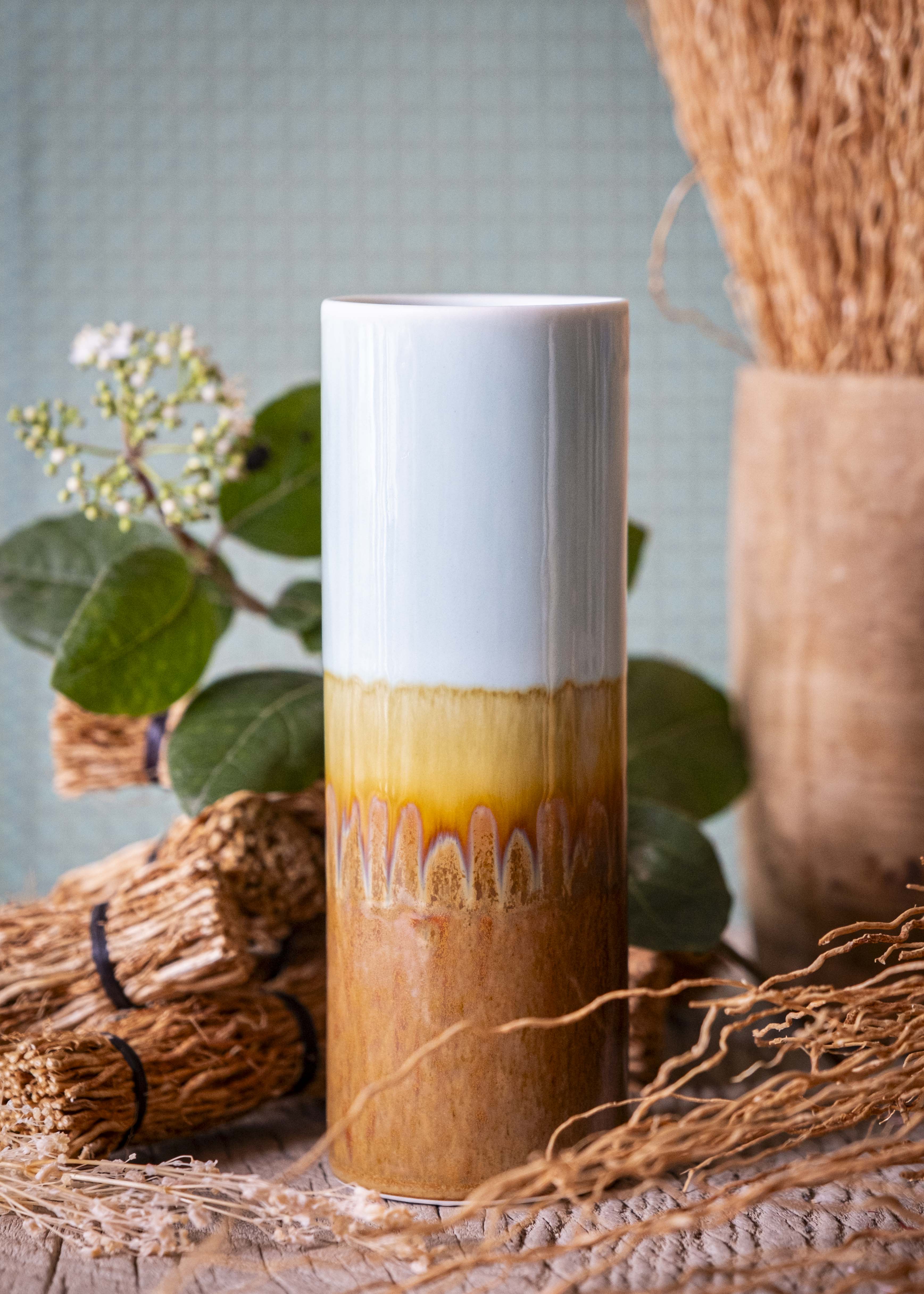 Vase bicolore - Cury, céladon