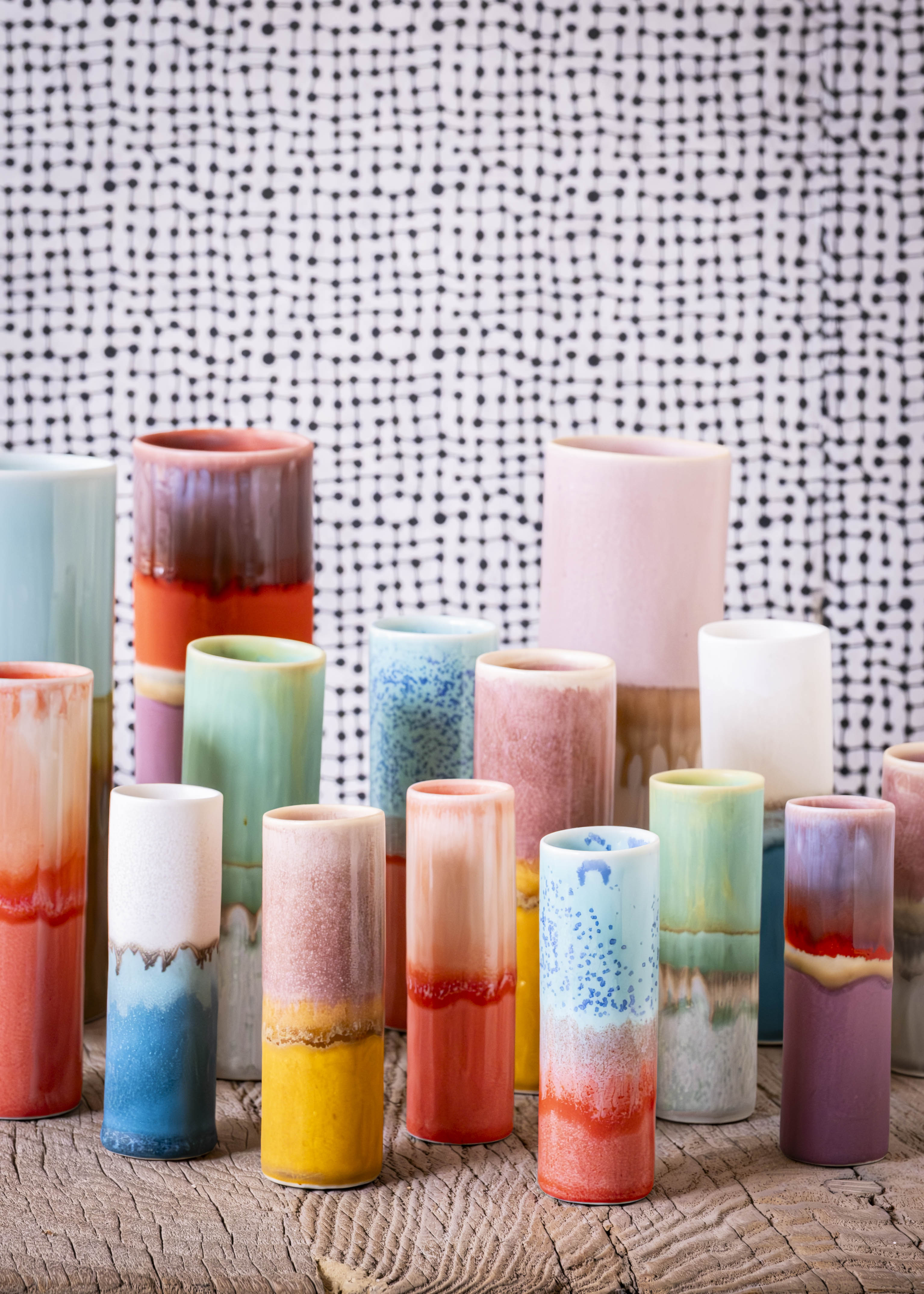 Vase bicolore - Cury, céladon