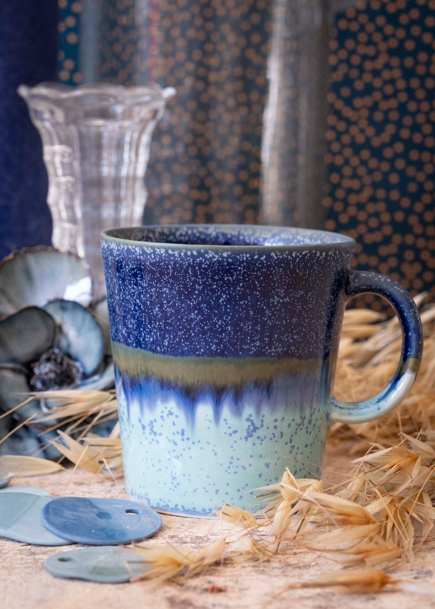 Mug bicolore - Bleu nuit, bleu ciel