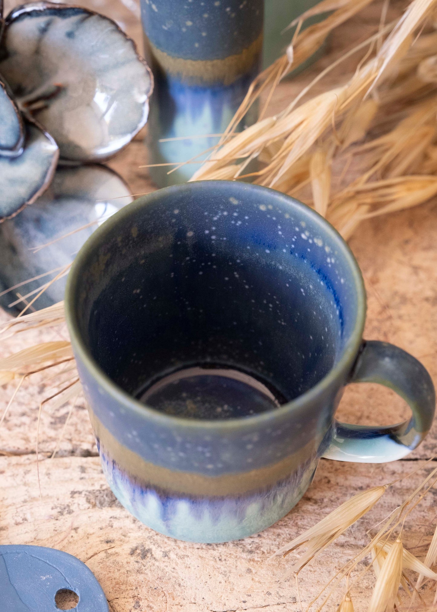 Tasse expresso bicolore - Bleu nuit, bleu ciel