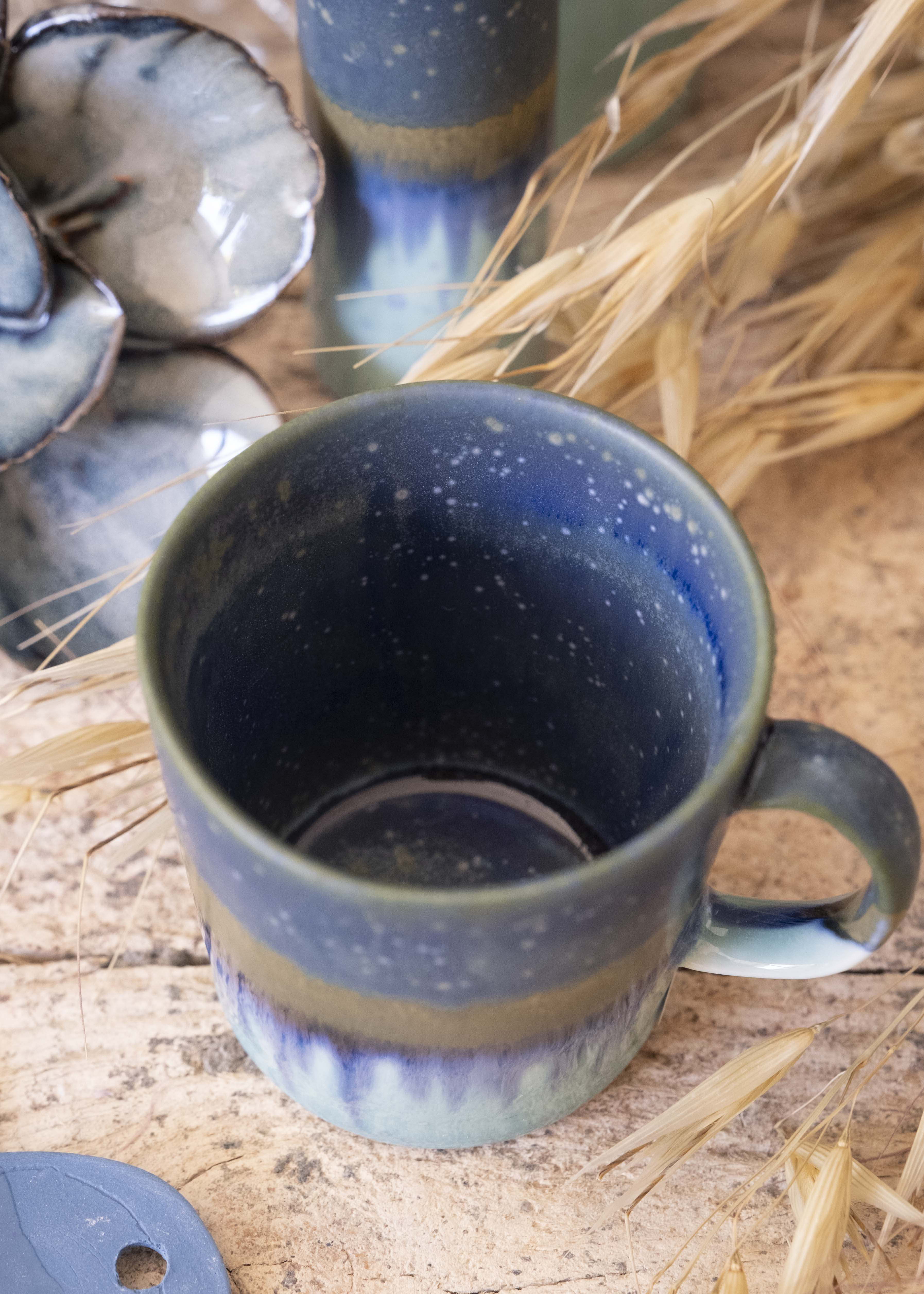 Tasse expresso bicolore - Bleu nuit, bleu ciel