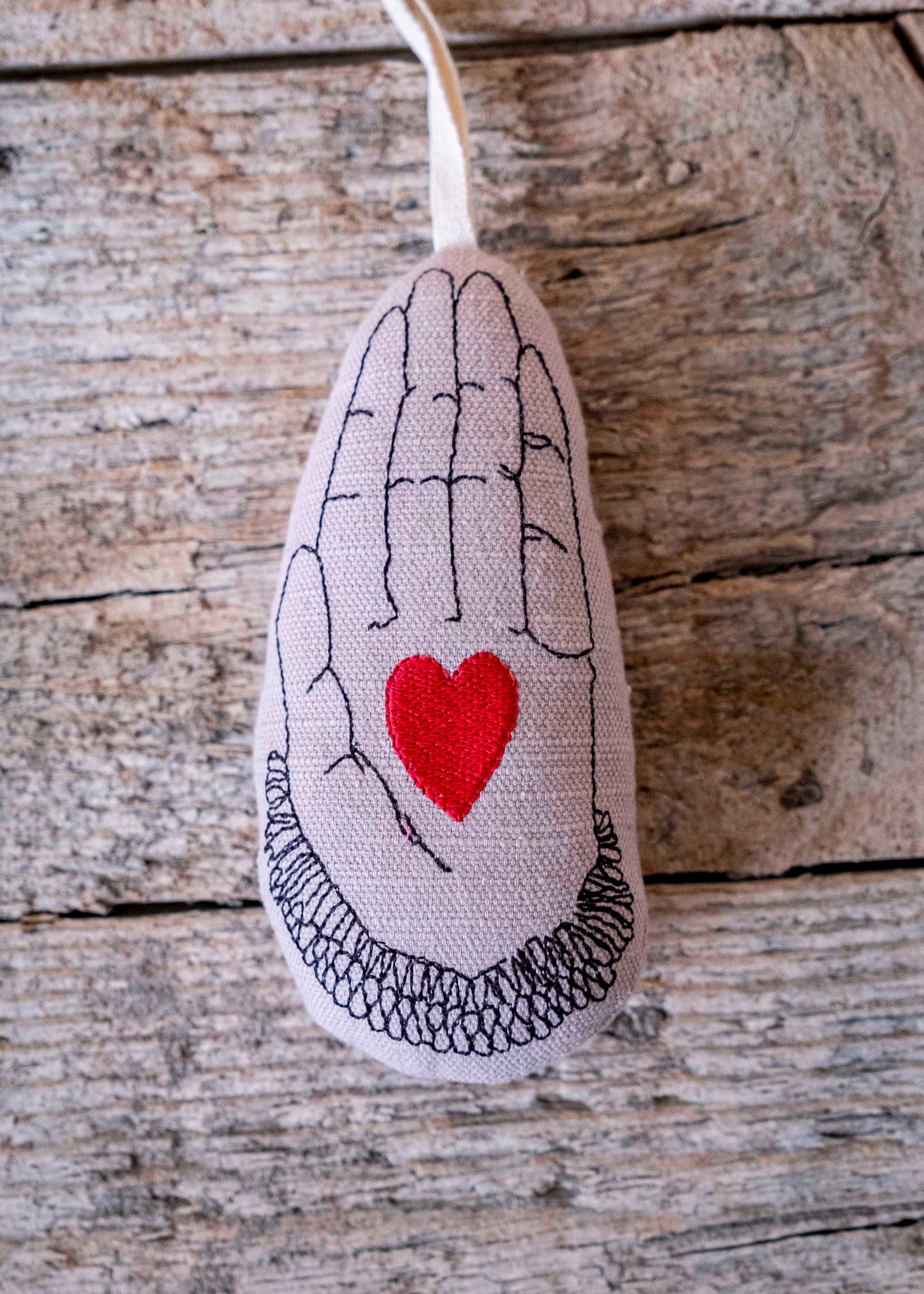 Le cœur sur la main