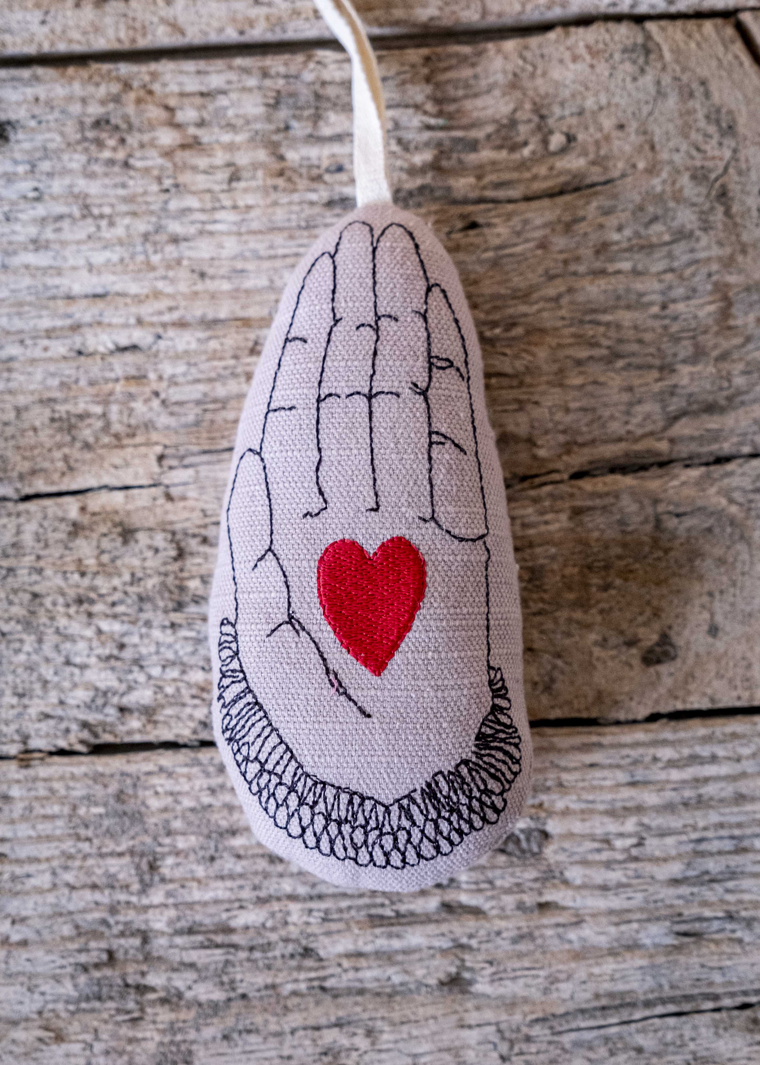 Le cœur sur la main